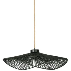 Fabrique de Styles Suspensions>Suspension en corde de papier et fer d71cm - Calyp Noir