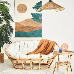 Fabrique de Styles Suspensions>Suspension en corde de papaier d63cm - Calyp Naturel