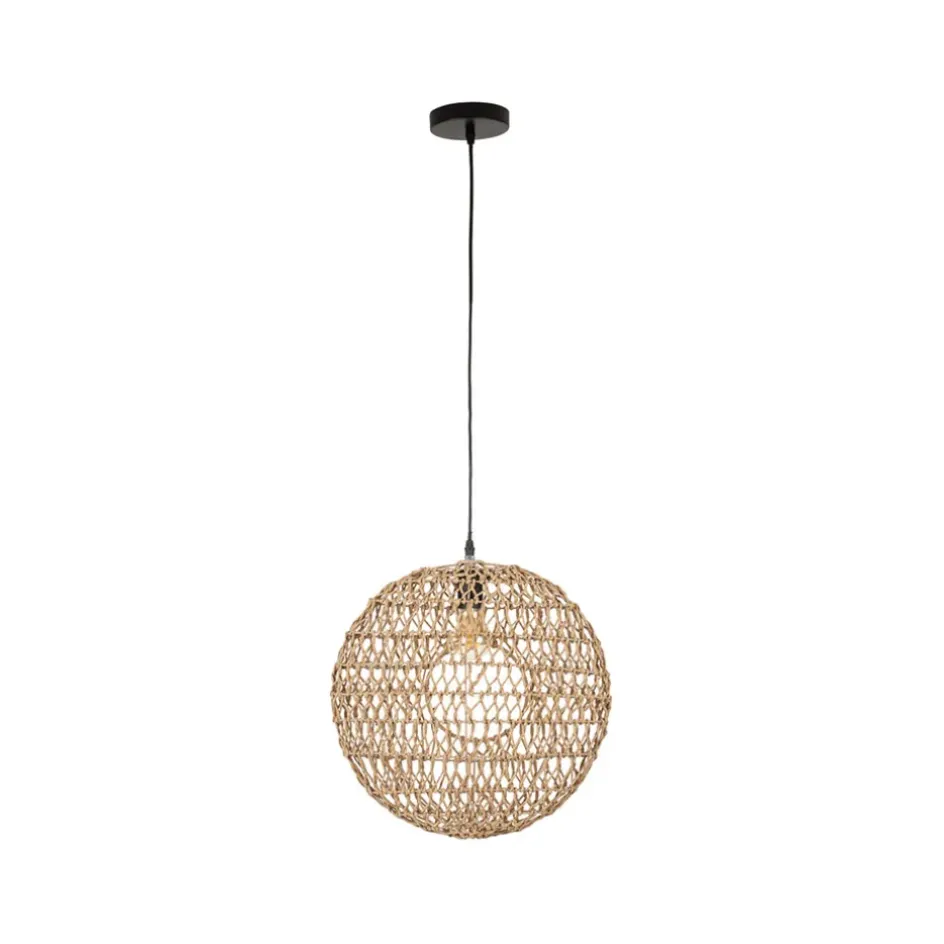 Fabrique de Styles Suspensions>Suspension en corde de papier d41cm - calyp Naturel