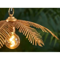 Fabrique de Styles Suspensions>Suspension en fer h22cm - Palmier Doré