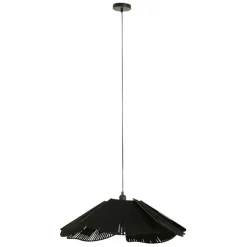 Fabrique de Styles Suspensions>Suspension en fer et coton d70cm - plaka Noir