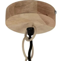 Fabrique de Styles Suspensions>Suspension en fer et manguier d82cm - Ferese Sable