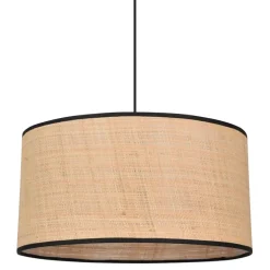 Fabrique de Styles Suspensions>Suspension en raphia d38cml - Cylindre Naturel