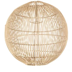 Fabrique de Styles Suspensions>Suspension non électrique en rotin et fer d40cm - Brasil Naturel
