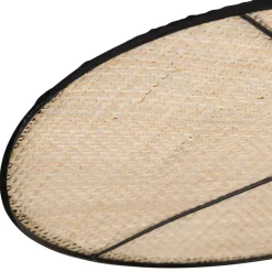 Fabrique de Styles Suspensions>Suspension non électrique en rotin naturel et noir d54cm - Yucata Naturel, Noir