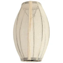 Fabrique de Styles Suspensions>Suspensionen coton et fer écru non électrifiée d25xh39cm - Enigma Ecru