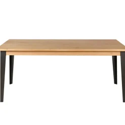 Fabrique de Styles Table De Salle À Manger>Table à manger en chêne massif et pieds acier L200cm - Manny Naturel