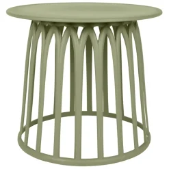 Fabrique de Styles Tables Basses, Guéridons|Jardin>Table basse de jardin ronde d50cm - Lumi Kaki
