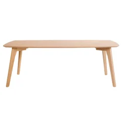 Fabrique de Styles Table Basses>Table basse rectangulaire effet chêne 110x50cm - becka Naturel
