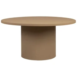 Fabrique de Styles Table Basses>Table basse ronde en fer d79xh40cm - Minimal Beige