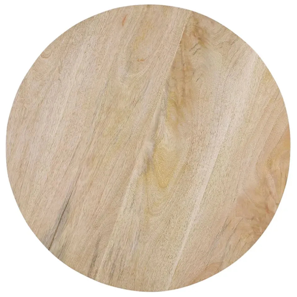 Fabrique de Styles Table Basses>Table basse ronde en manguier d79cm - Organic Naturel