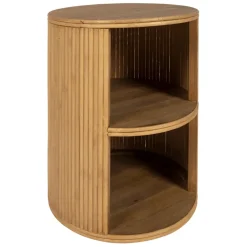 Fabrique de Styles Tables De Chevet>Table de chevet avec 2 niveaux en bambou - Saori Naturel