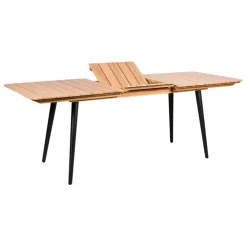 Fabrique de Styles Tables De Jardin|Jardin>Table de jardin avec rallonge en acacia écru 210-160x80cm - Santo Ecru