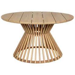 Fabrique de Styles Tables De Jardin|Jardin>Table de jardin ronde en acacia écru d130cm - Minga Ecru