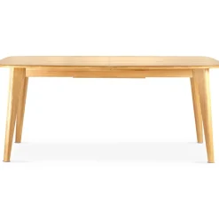 Fabrique de Styles Table De Salle À Manger>Table de repas avec allonge intégrée en chene naturel 180(+50)x100xh76cm - Sublime Miel