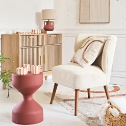 Fabrique de Styles Bouts De Canapé Et Tables D'appoint>Table d'appoint en fer - Arty Terracotta