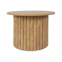 Fabrique de Styles Bouts De Canapé Et Tables D'appoint>Table d'appoint ronde en bois - Saori Naturel