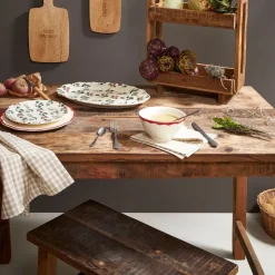 Fabrique de Styles Table De Salle À Manger>Table en bois en manguier et acacia recyclés 120x75cm - campagne Naturel