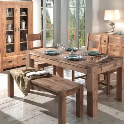 Fabrique de Styles Table De Salle À Manger>Table en chêne massif L150cm - Landry Naturel