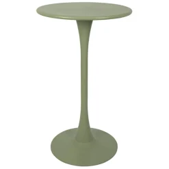 Fabrique de Styles Tables De Jardin|Jardin>Table haute d'extérieur ronde en fer d60xh100cm - Lumi Kaki