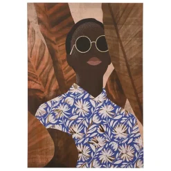 Fabrique de Styles Tableaux Et Toiles>Tableau chemise 70x100cm Bleu