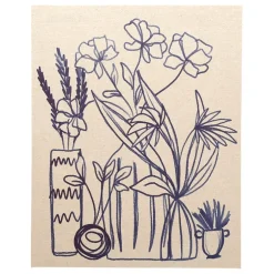 Fabrique de Styles Tableaux Et Toiles>Tableau en lin 40x50cm - medi summer Indigo