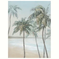 Fabrique de Styles Tableaux Et Toiles>Tableau palmeraie 90x120cm polyester et sapin Pastel