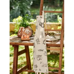 Fabrique de Styles Torchons, Tabliers Et Maniques>Tablier en coton et lin 68x88cm - Marie-Lise Gris