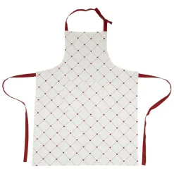 Fabrique de Styles Torchons, Tabliers Et Maniques>Tablier en coton petits cœurs et blanc Rouge