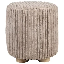 Fabrique de Styles Poufs Et Tabourets>Tabouret en tissu - Klosen Taupe
