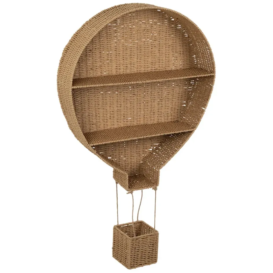 Fabrique de Styles P'tits Meubles>Étagère 2 niveaux - Montgolfiere Naturel