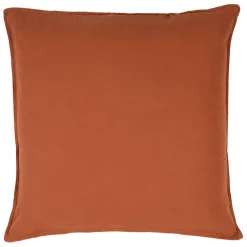 Fabrique de Styles Taies Et Traversins>Taie d'oreiller en coton 65x65cm - Dili Terre brulée