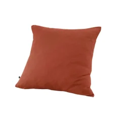 Fabrique de Styles Taies Et Traversins>Taie d'oreiller en gaze de coton unie 60x60cm - Gaia Terracotta
