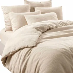 Fabrique de Styles Taies Et Traversins>Taie d'oreiller en lin et coton 50x70cm - Limy Naturel