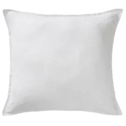 Fabrique de Styles Taies Et Traversins>Taie d'oreiller en lin lavé 60x60cm - Soline Craie