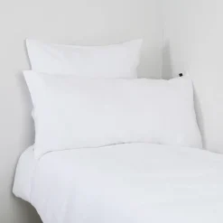 Fabrique de Styles Taies Et Traversins>Taie d'oreiller viti 65x65cm 100% lin lavé Blanc