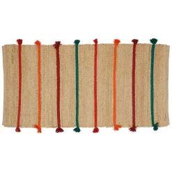 Fabrique de Styles Tapis>Tapis en jute et coton 140x70cm - Seguia Multicolore
