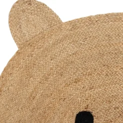 Fabrique de Styles Tapis>Tapis en jute et coton ours 100x108cm - Sweetdream Naturel