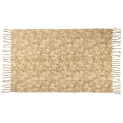 Fabrique de Styles Tapis>Tapis marguerite 120x80cm en coton Beige