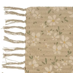 Fabrique de Styles Tapis>Tapis marguerite 120x80cm en coton Beige