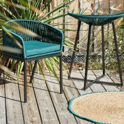 Fabrique de Styles Tapis>Tapis rond en jute et coton d100cm - Patchuca Naturel