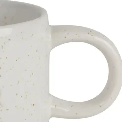 Fabrique de Styles Tasses Et Mugs>Tasse à thé amour en grès écru moucheté 30cl Ecru