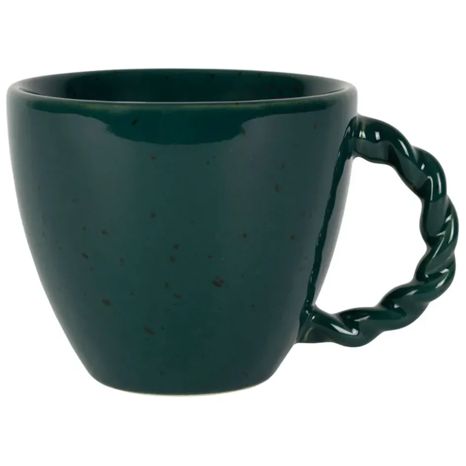 Fabrique de Styles Tasses Et Mugs>Tasse en grès émeraude moucheté 33cl - Organic Emeraude