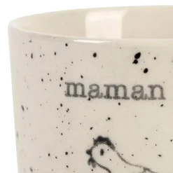 Fabrique de Styles Tasses Et Mugs>Tasse Maman en grès moucheté 15cl - La Ferme Blanc