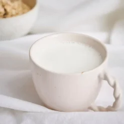 Fabrique de Styles Tasses Et Mugs>Tasse moucheté en grès 33cl - Organic Blanc