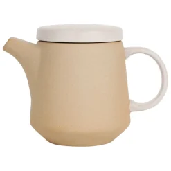 Fabrique de Styles Théières Et Cafetières>Theiere en grès mat avec filtre - terre boheme Naturel