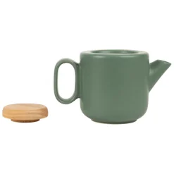 Fabrique de Styles Théières Et Cafetières>Theiere en grès mat avec filtre - baltika Vert