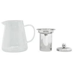 Fabrique de Styles Théières Et Cafetières>Theiere en verre avec filtre Transparent