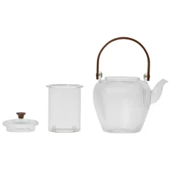 Fabrique de Styles Théières Et Cafetières>Theiere en verre borosilicate 1l - Manarola Transparent
