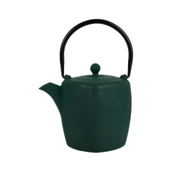 Fabrique de Styles Théières Et Cafetières>Théière en fonte et inox emeraude et noir 90cl - Arty Emeraude, Noir